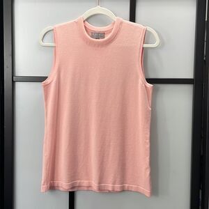 [M] Laura Petite Petal Sofest Petal Pink Sweater Vest Preppy y2k Clueless Style